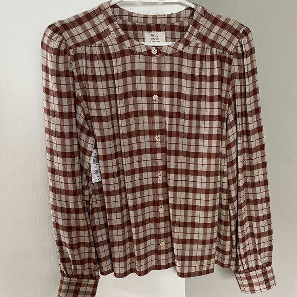 NWT Little Moon Calla Button-Up Blouse - Picture 4 of 9